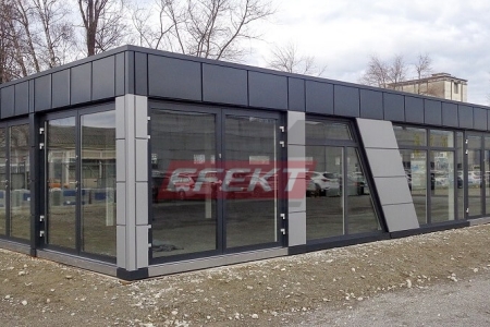 18a Marketing Suite with Glass Frontage